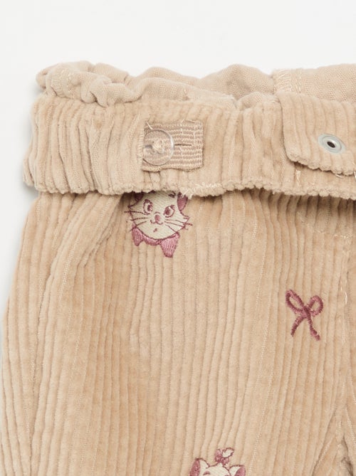 Pantalon en velours 'Disney' 'Marie' - Kiabi