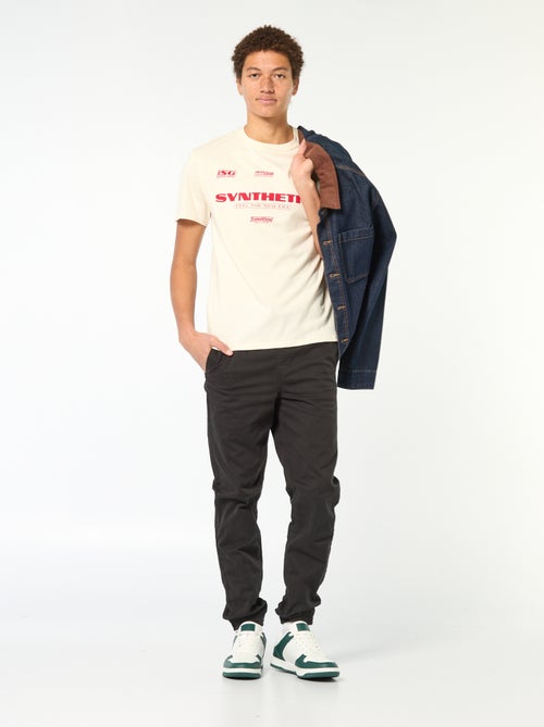 Pantalon esprit 'jogger' - Kiabi