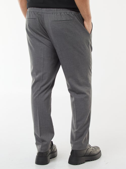 Pantalon esprit 'jogger' uni - Kiabi