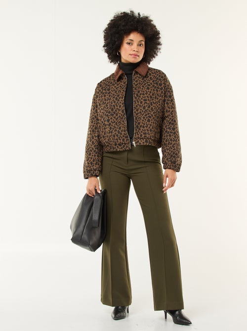 Pantalon évasé uni - Kiabi