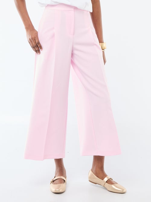 Pantalon femme slim chaîne et trame lourd - Kiabi