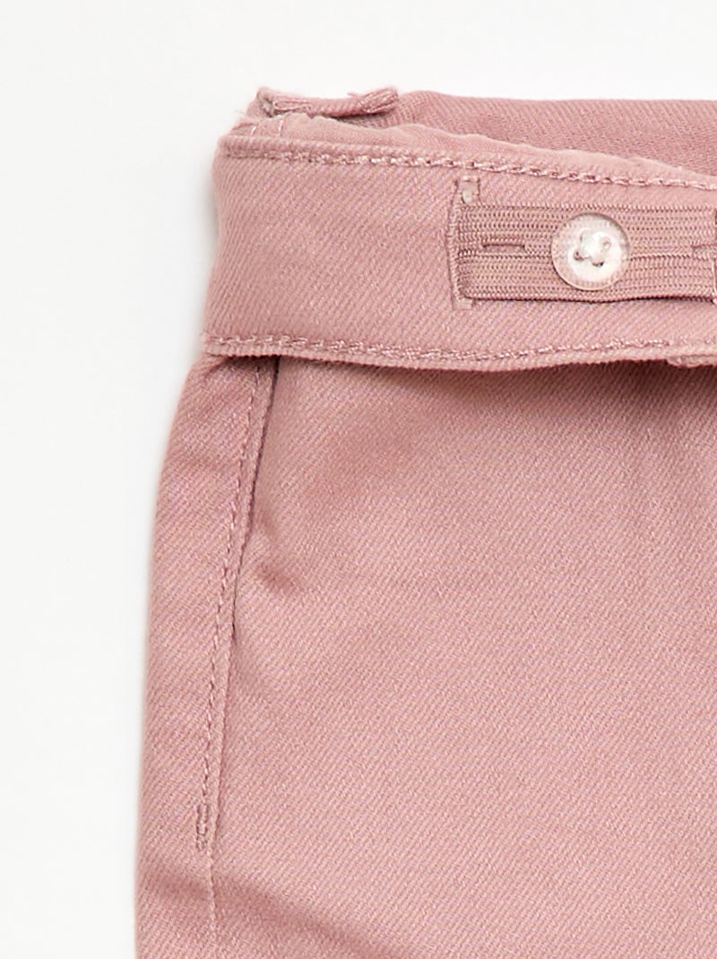 Pantalon flare - Coupe + ajustée Rose - Kiabi