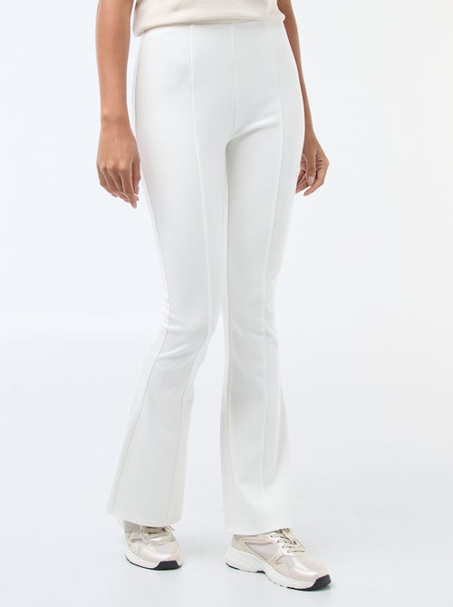 Pantalon flare maille ultra-stretch - Kiabi