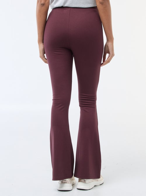 Pantalon flare maille ultra-stretch - Kiabi