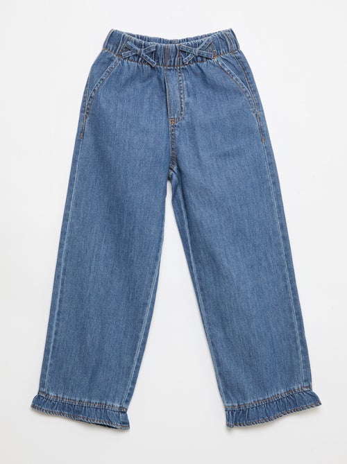 Pantalon fluide effet jean - Kiabi