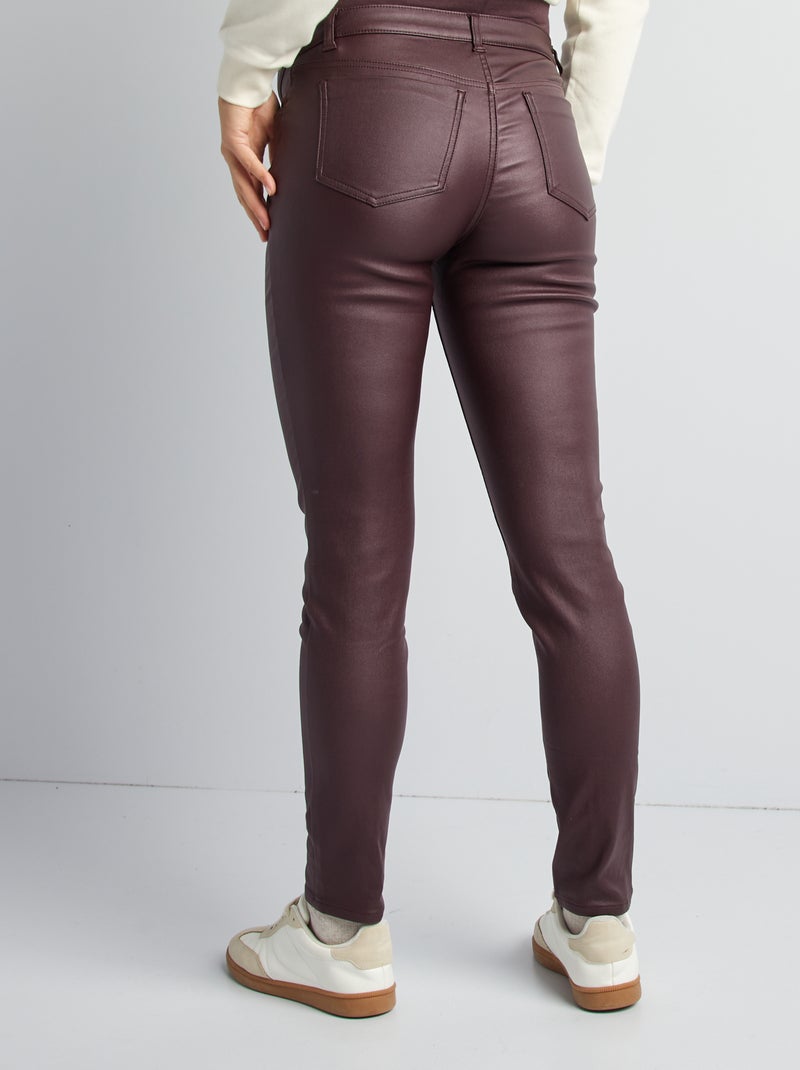 Pantalon grossesse avec bandeau élastique Violet - Kiabi