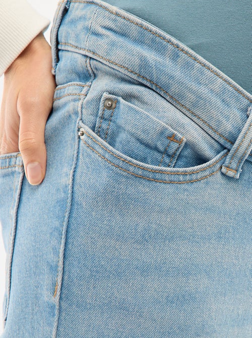 Pantalon grossesse avec ceinture stretch - Kiabi