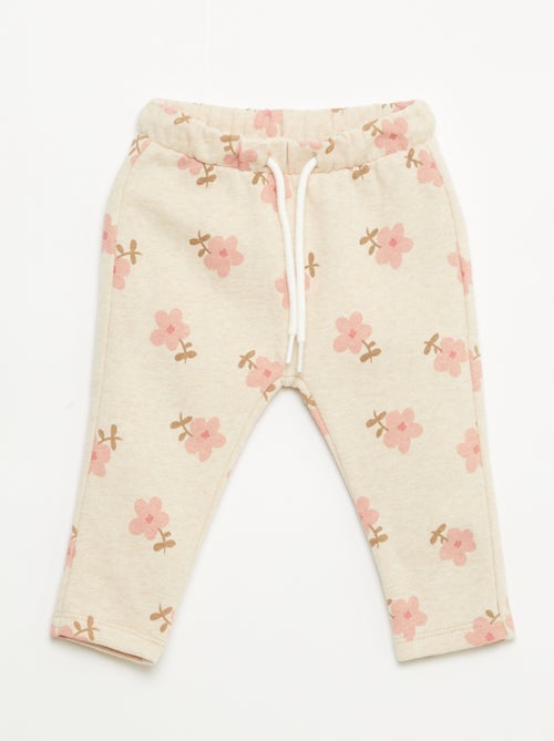 Pantalon jogging à motif - Kiabi