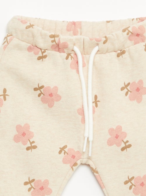 Pantalon jogging à motif - Kiabi