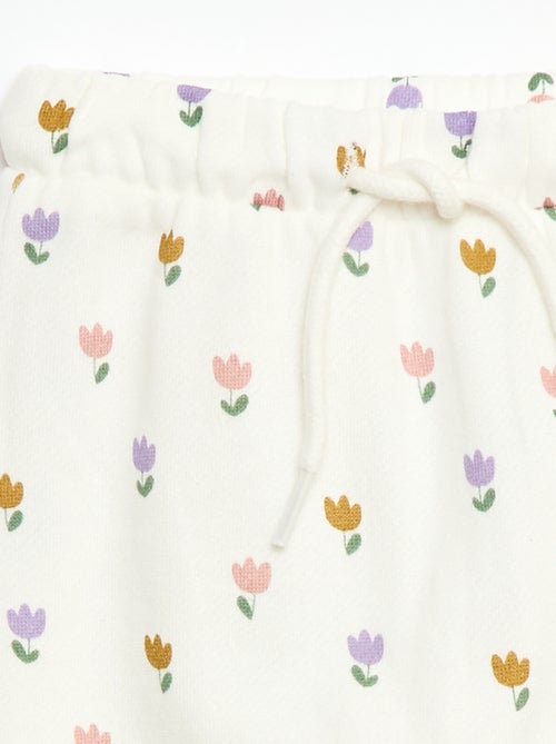 Pantalon jogging à motif - Kiabi