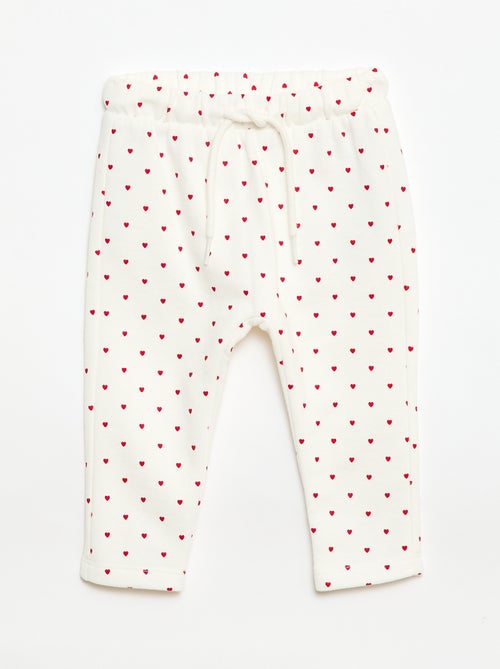 Pantalon jogging à motif - Kiabi