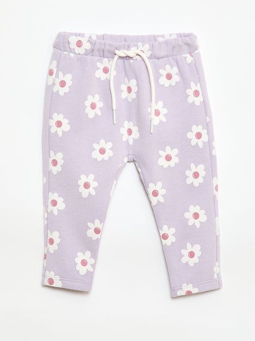 Pantalon jogging à motif - Kiabi