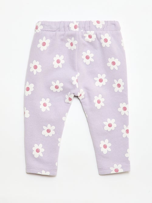 Pantalon jogging à motif - Kiabi