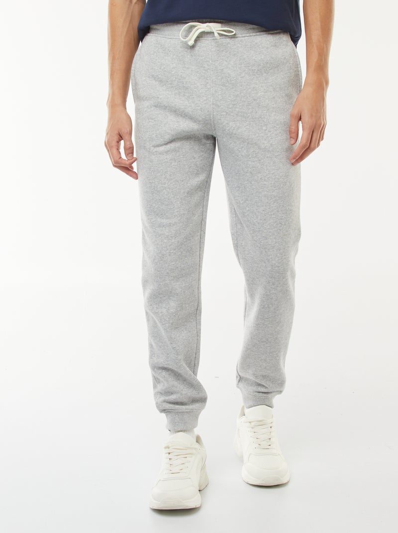 Pantalon jogging en molleton chaud Gris - Kiabi