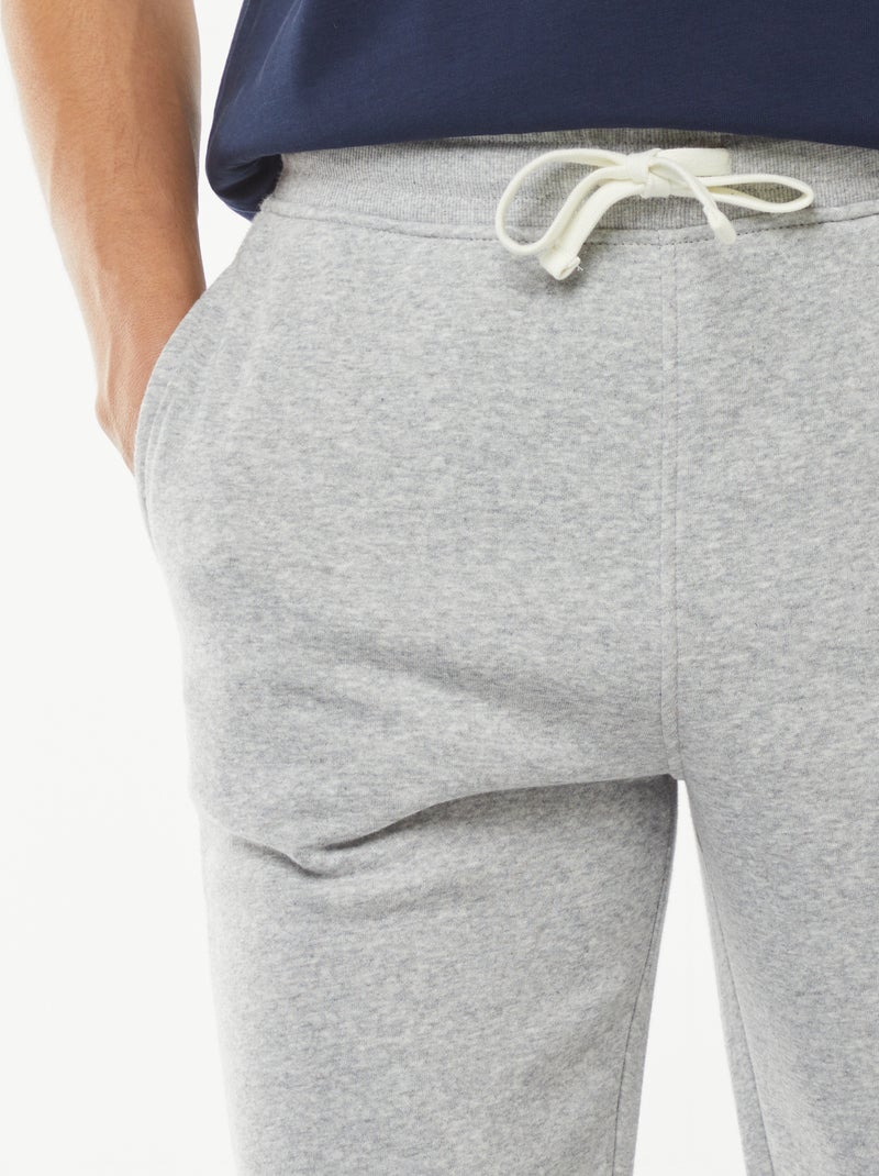 Pantalon jogging en molleton chaud Gris - Kiabi