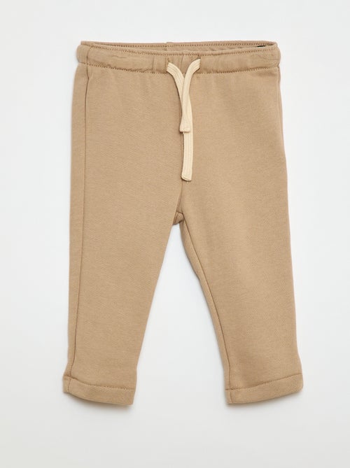 Pantalon jogging en molleton non gratté - Kiabi