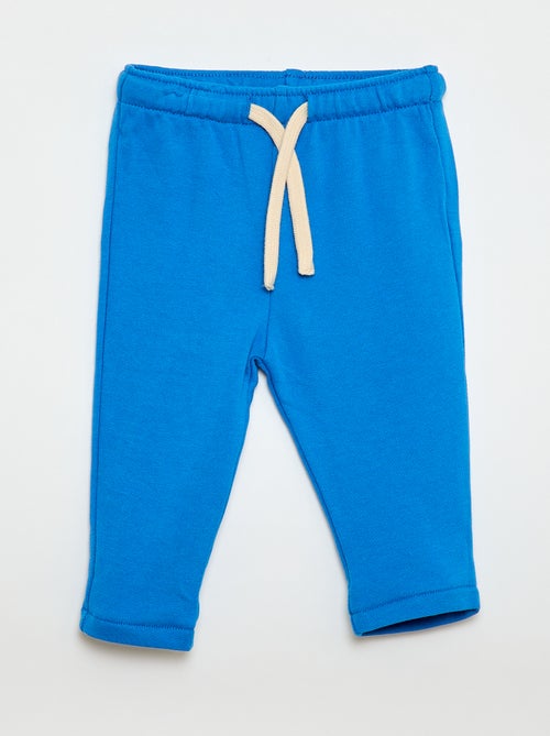 Pantalon jogging en molleton non gratté - Kiabi