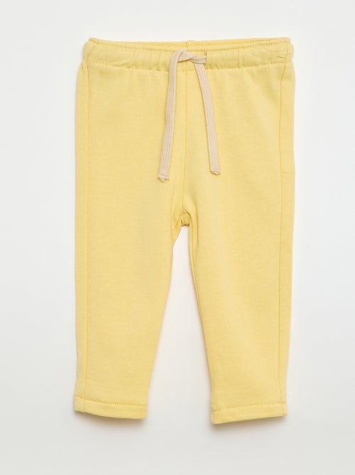 Pantalon jogging en molleton non gratté - Kiabi
