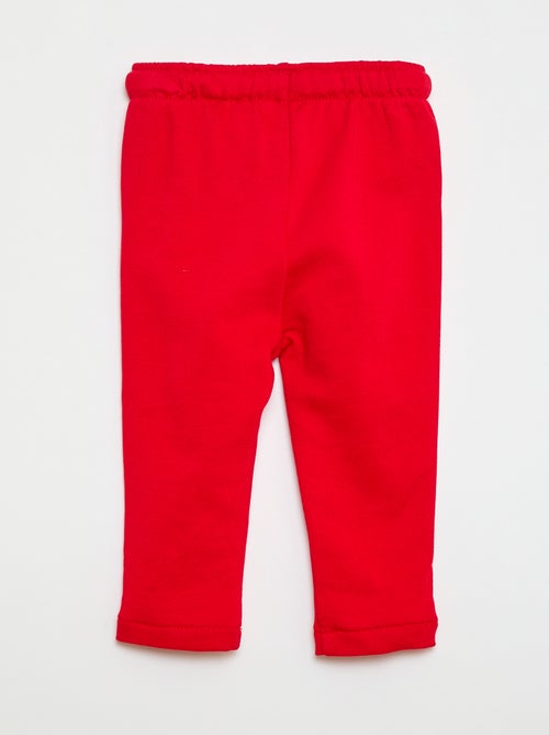 Pantalon jogging en molleton non gratté - Kiabi