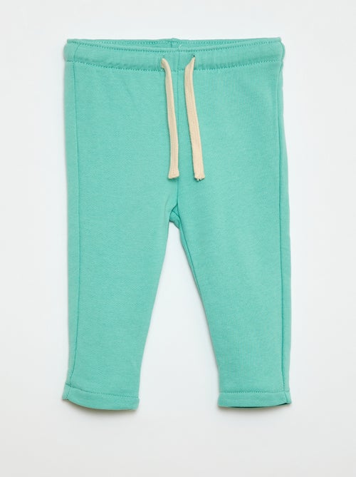 Pantalon jogging en molleton non gratté - Kiabi