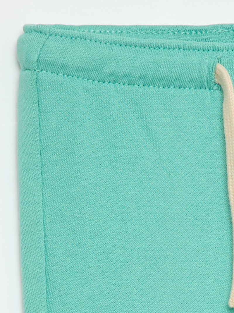Pantalon jogging en molleton non gratté Vert - Kiabi
