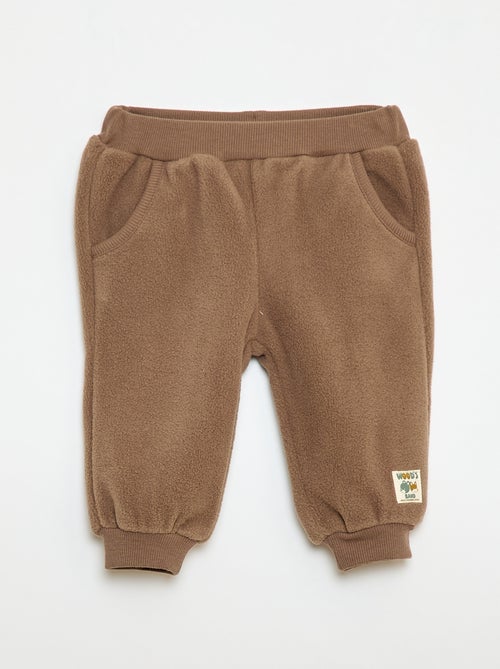 Pantalon jogging en polaire - Kiabi