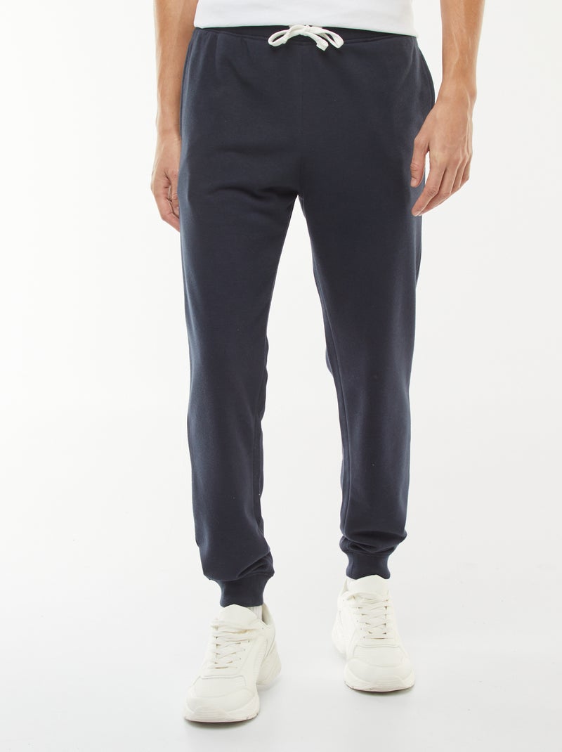 Pantalon jogging léger uni Bleu marine - Kiabi