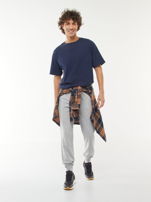 Pantalon jogging léger uni - Kiabi