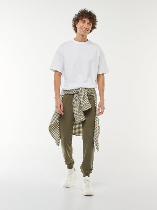 Pantalon jogging léger uni - Kiabi