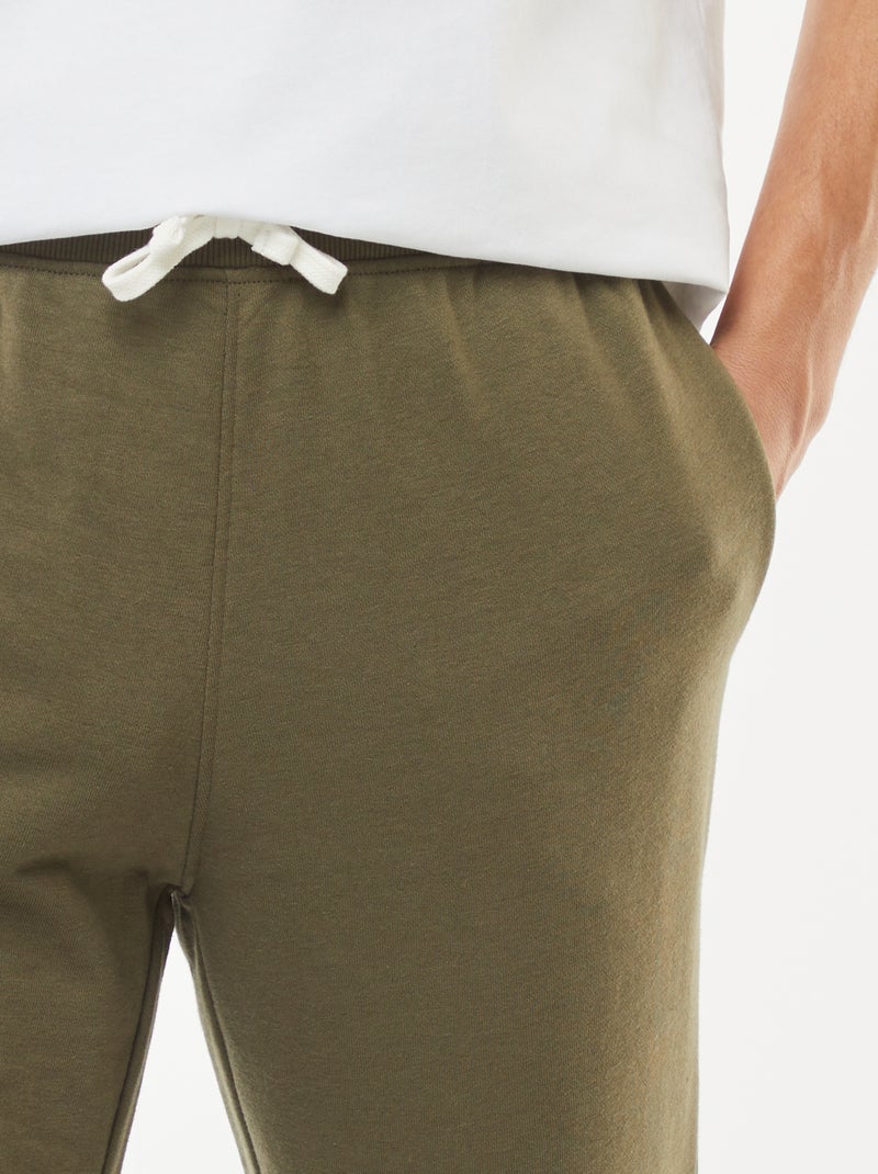 Pantalon jogging léger uni Kaki - Kiabi
