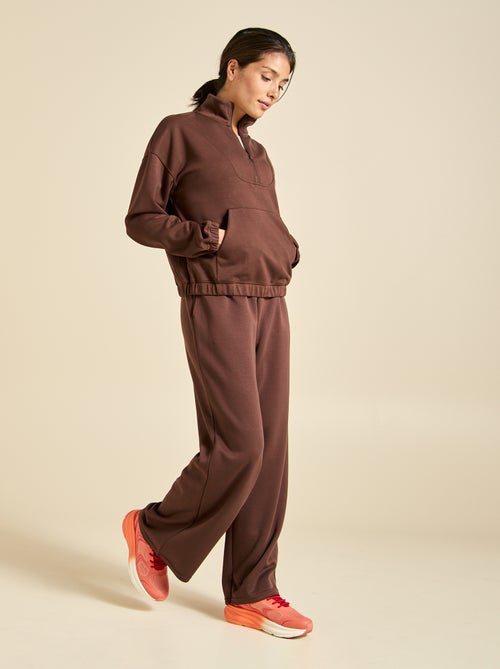 Pantalon jogging uni taille standard - Kiabi