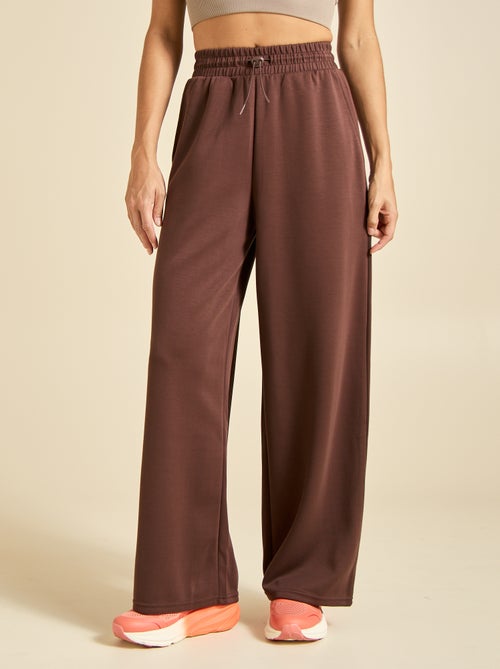 Pantalon jogging uni taille standard - Kiabi
