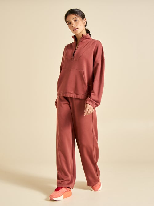 Pantalon jogging uni taille standard - Kiabi