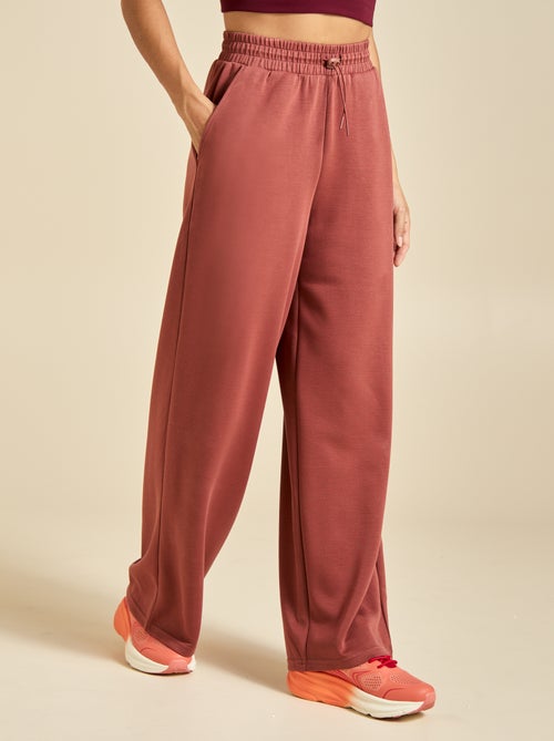 Pantalon jogging uni taille standard - Kiabi