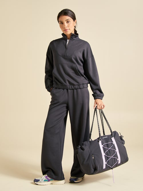 Pantalon jogging uni taille standard - Kiabi