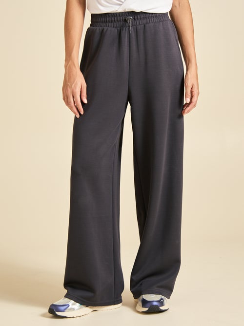 Pantalon jogging uni taille standard - Kiabi