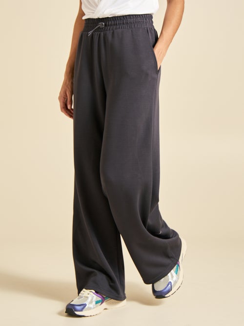 Pantalon jogging uni taille standard - Kiabi