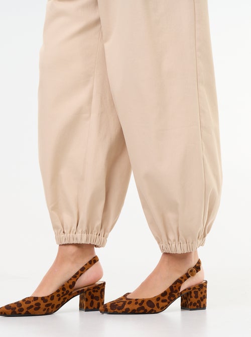 Pantalon large à base élastiquée - Kiabi