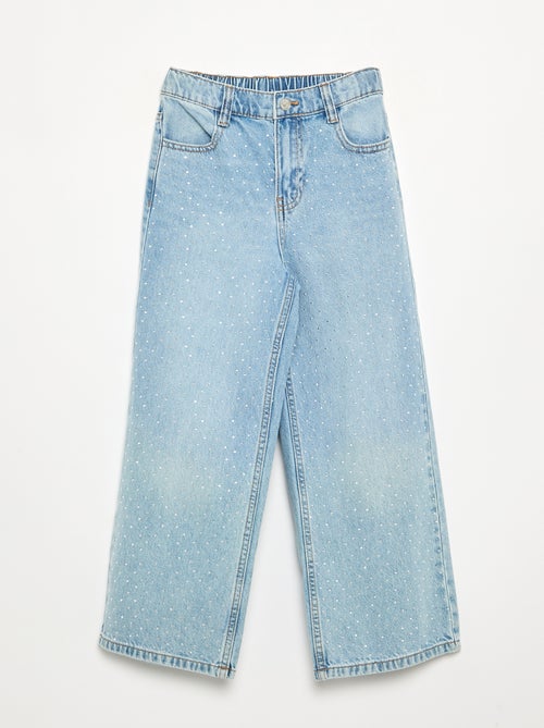 Pantalon large à strass - Kiabi
