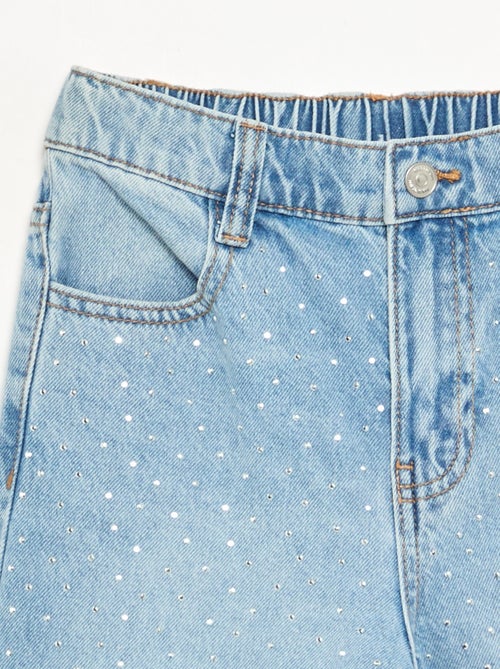 Pantalon large à strass - Kiabi