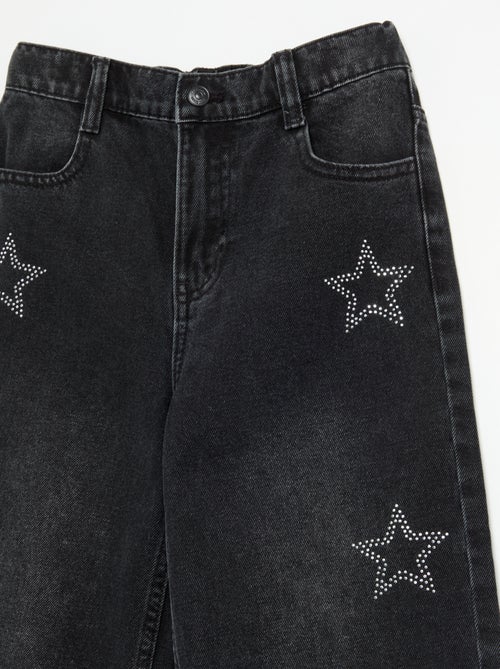 Pantalon large à strass - Kiabi
