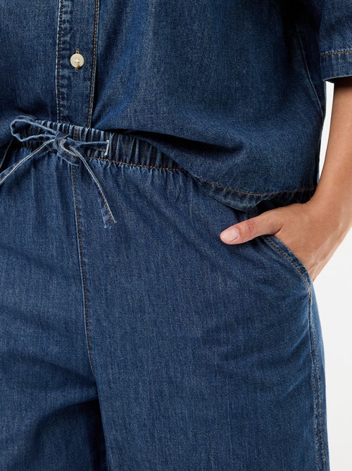 Pantalon large avec 2 poches - Kiabi