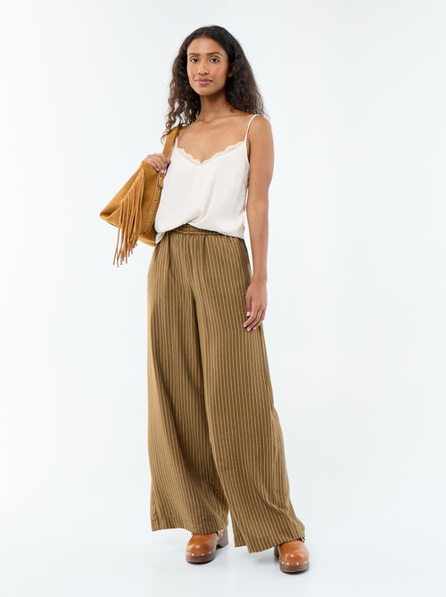 Pantalon large avec 2 poches - Kiabi