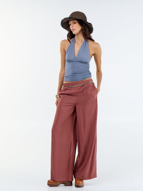 Pantalon large avec 2 poches - Kiabi