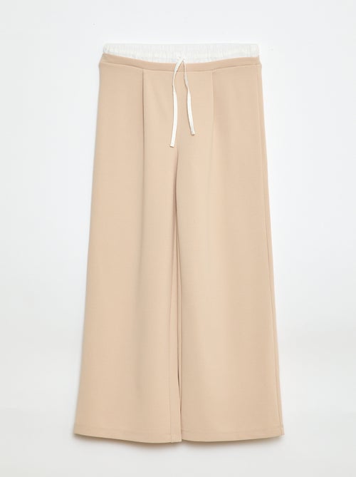Pantalon large avec effet 2 en 1 avec style caleçon - Kiabi