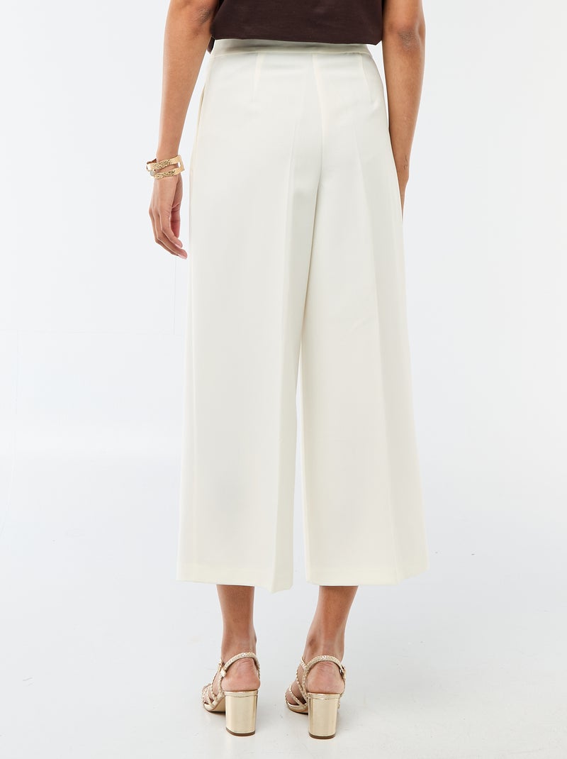 Pantalon large de cérémonie Blanc - Kiabi