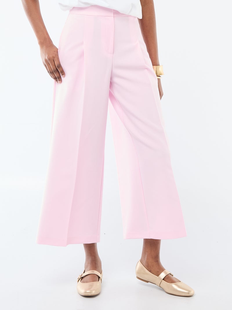 Pantalon large de cérémonie Rose - Kiabi