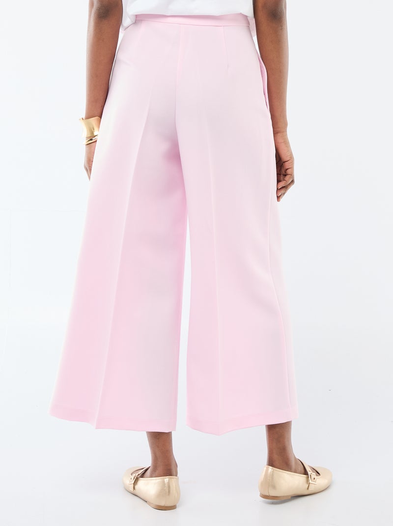 Pantalon large de cérémonie Rose - Kiabi
