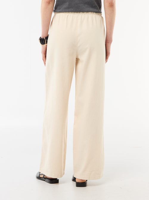 Pantalon large en denim - Kiabi