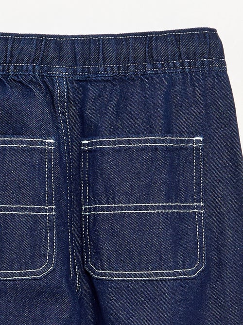 Pantalon large en denim - Kiabi